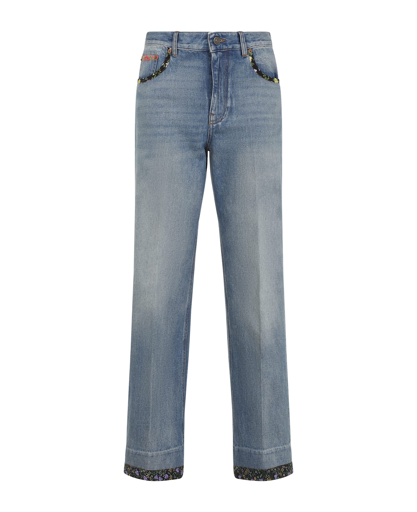 Valentino Cotton Jeans - Medium Blue