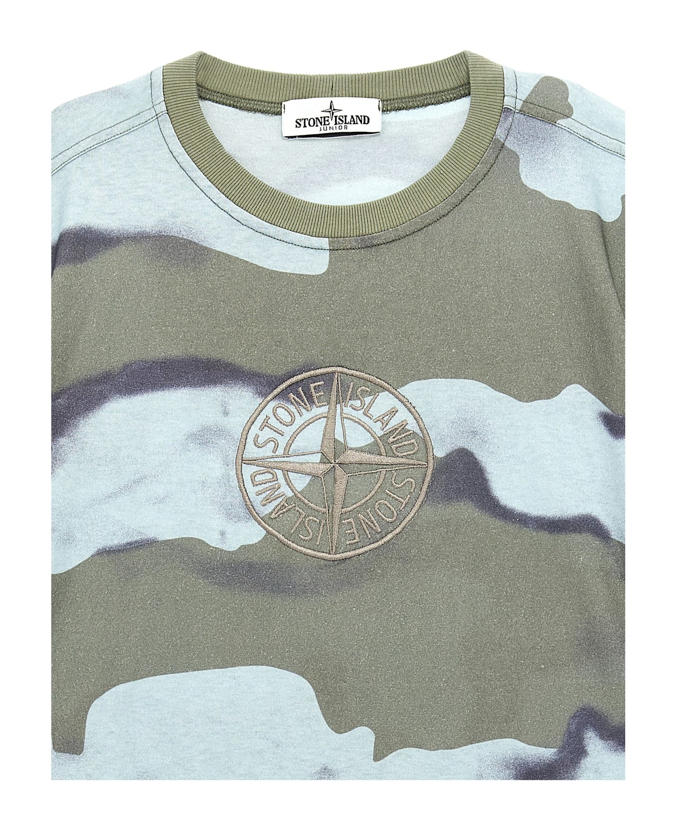 Stone Island Junior Logo Embroidery T-shirt - Multicolor