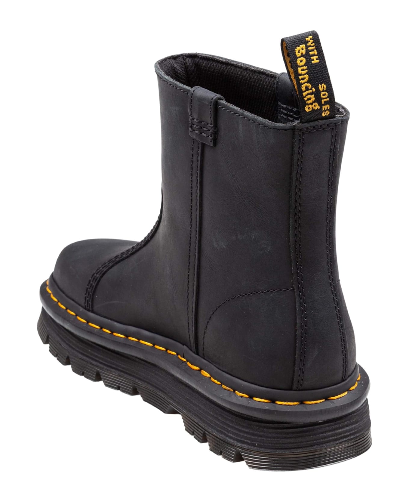 Dr. Martens Stivaletto Zebzag Rigger In Pelle Colore Nero - Black Wyoming ブーツ