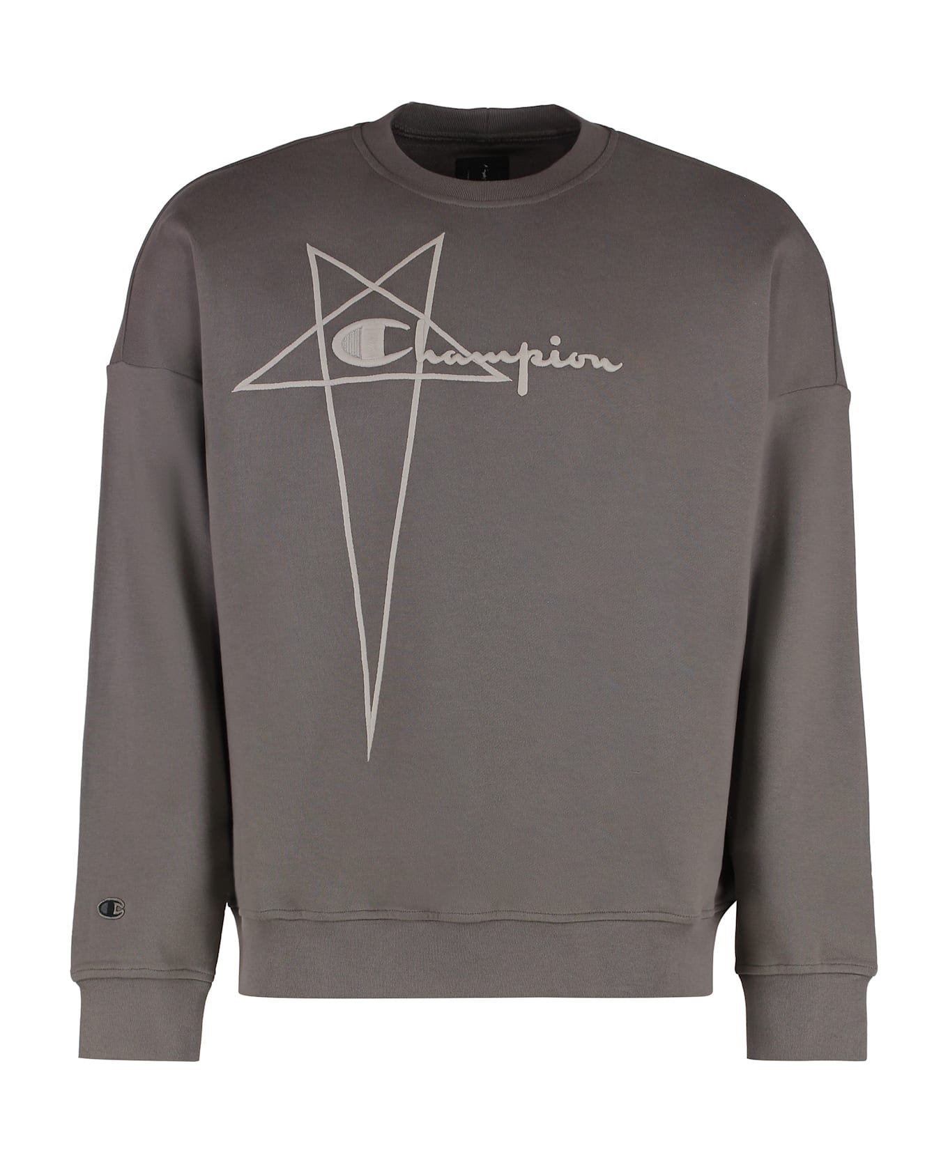 Rick Owens X Champion - Cotton Crew-neck Sweatshirt - turtledove