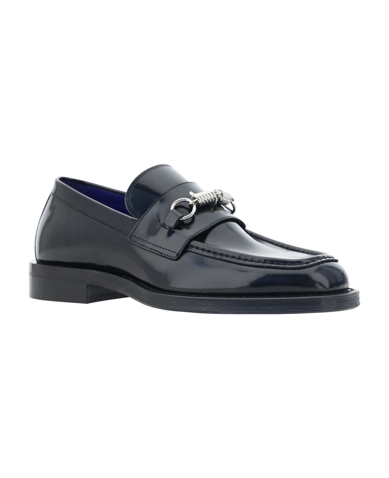 Burberry Barbed-wire Slip-on Loafers - Black