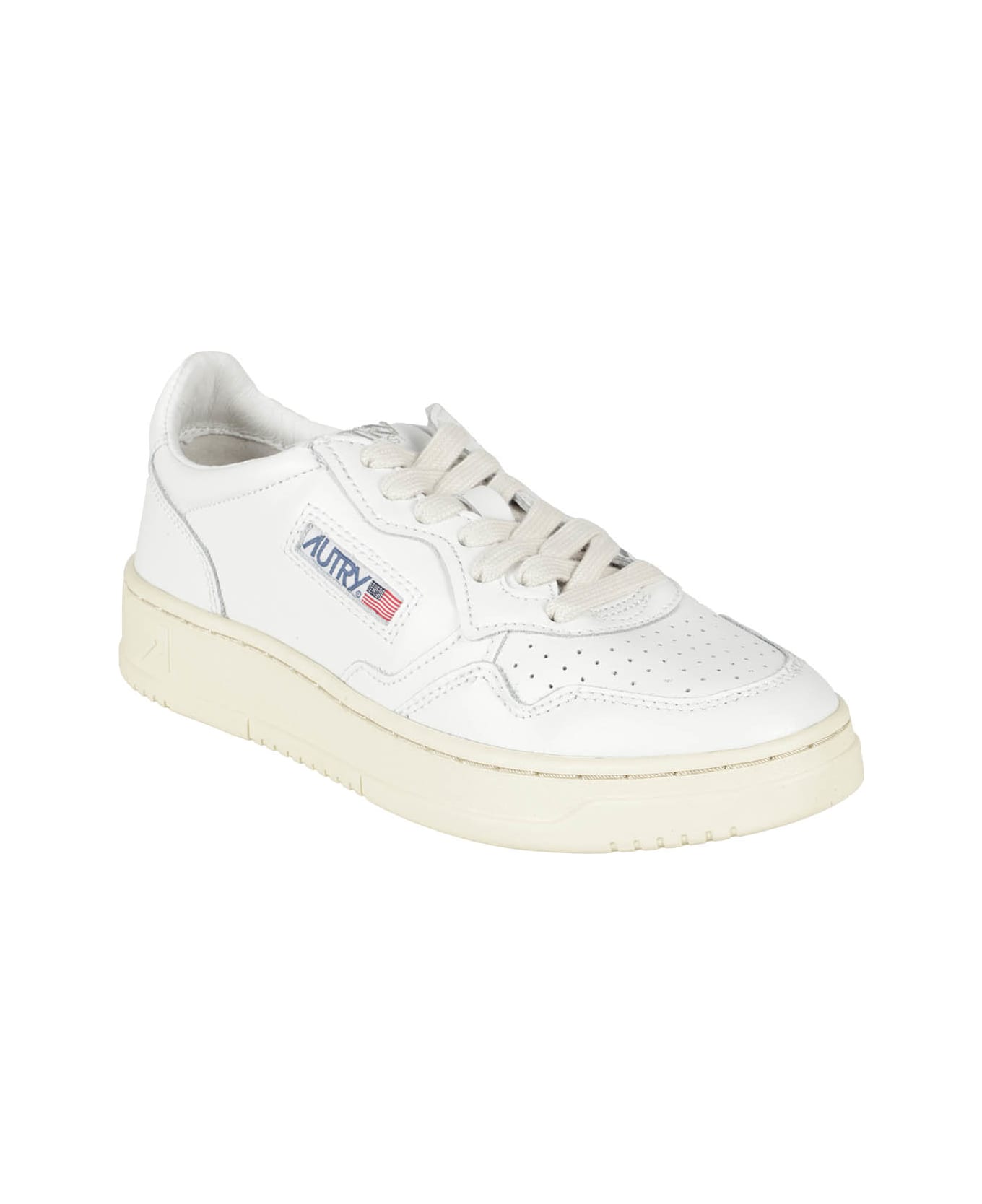 Autry Medalist Low Wom - Leat Wht