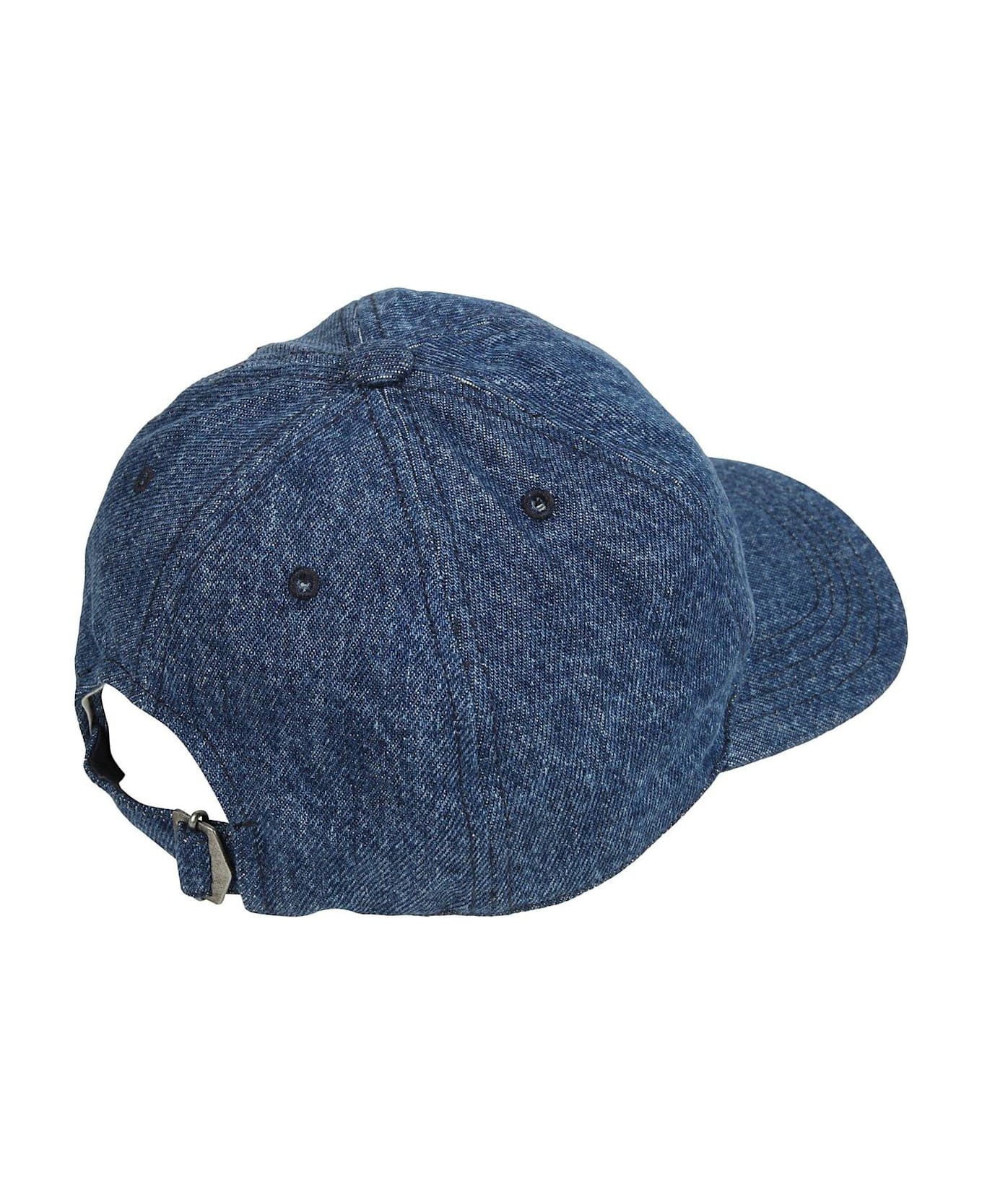 Isabel Marant Tomas Logo Embroidered Cap - blue