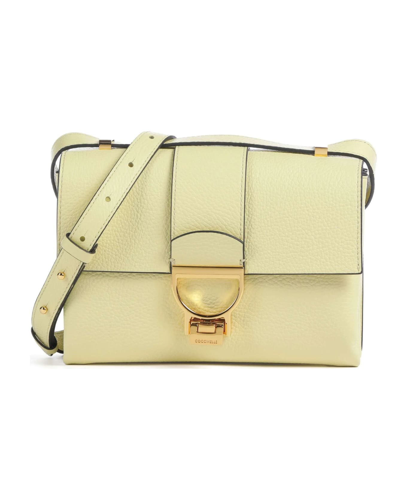 Coccinelle Arlettis Leather Bag - Lime wash