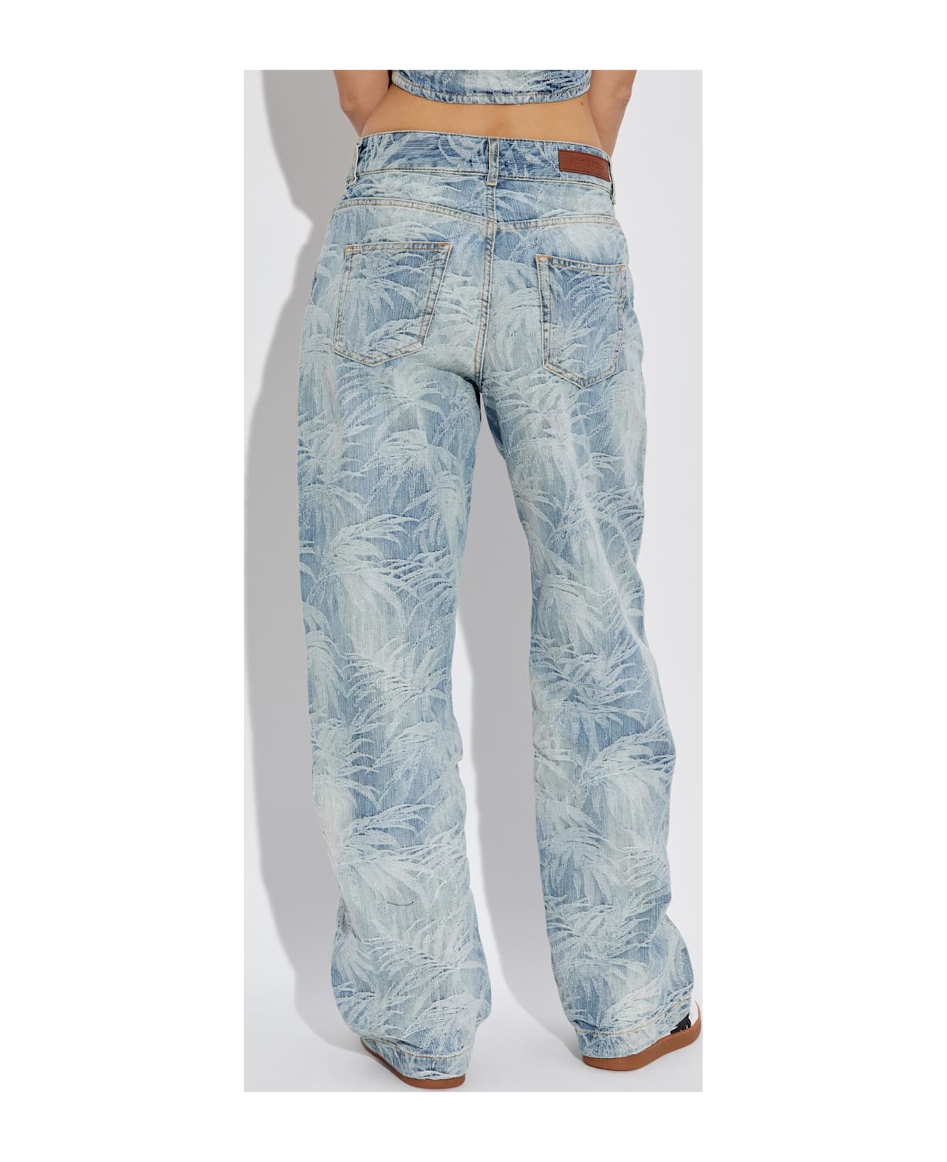 Palm Angels Jeans With Straight Legs - Blue