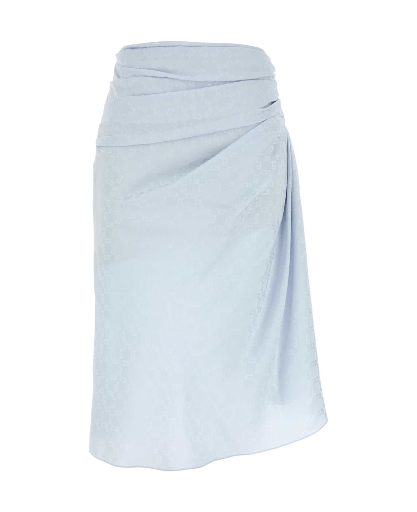 スカート Givenchy Pastel Light Blue Silk Skirt Givenchy Pastel Light Blue Silk Skirt | italist