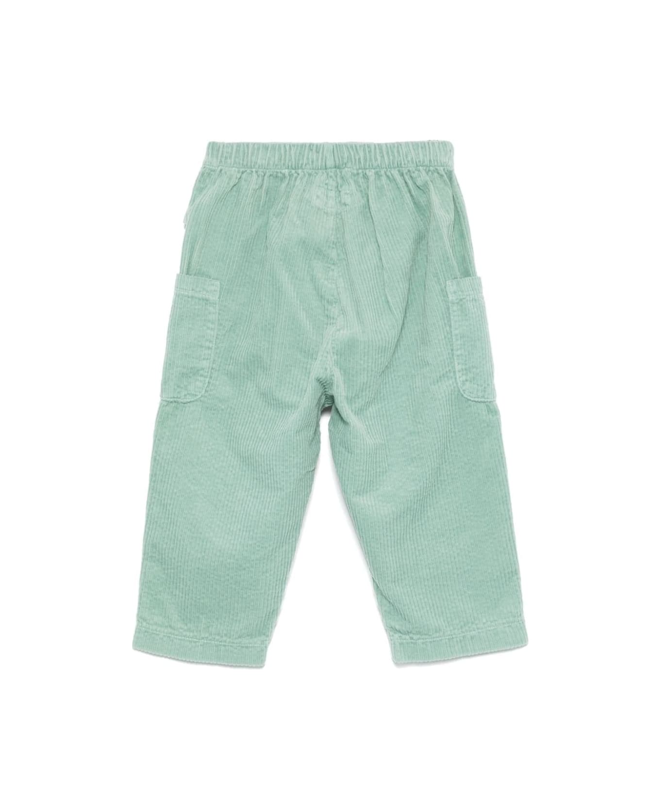 Teddy & Minou Pantaloni A Coste - Green ボトムス