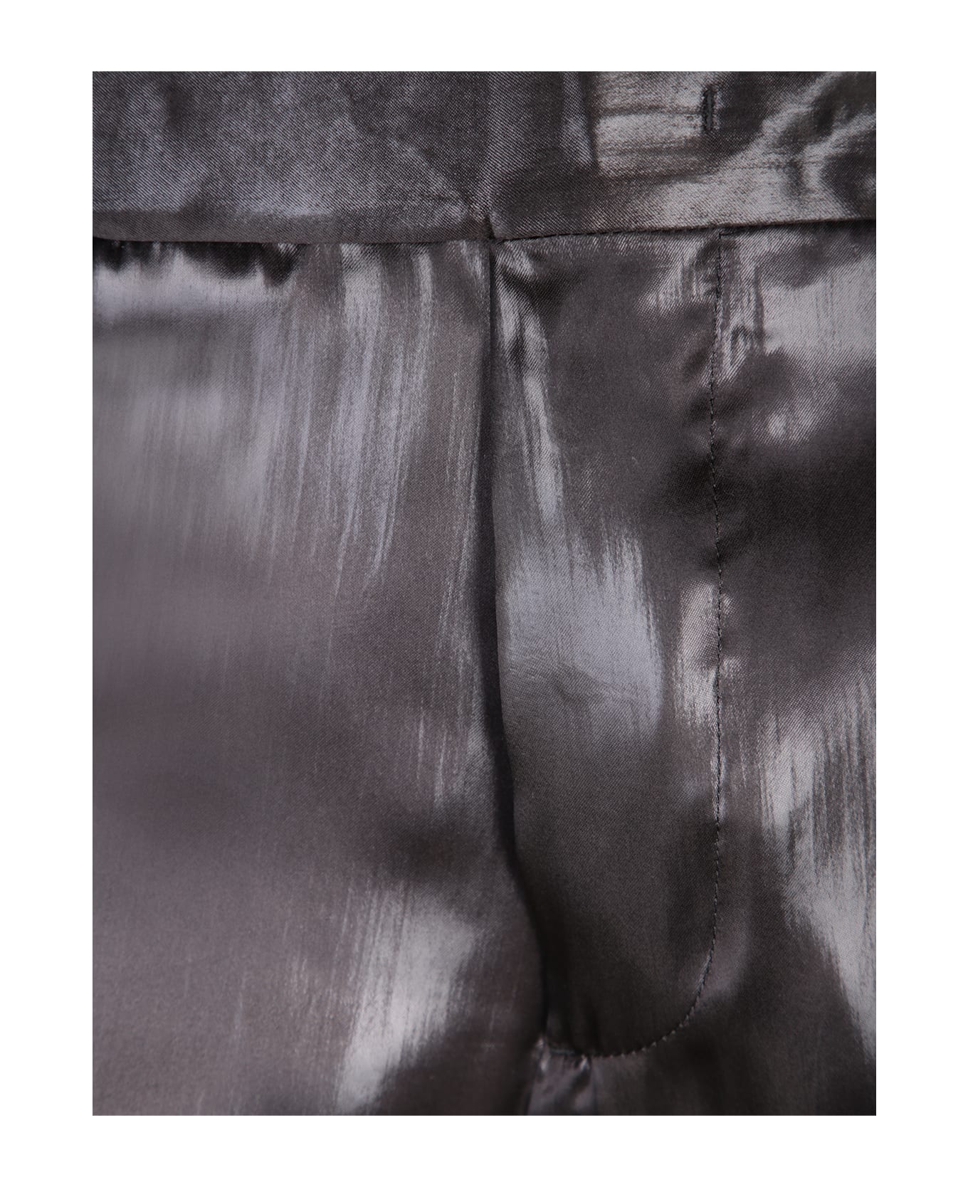 Sapio Black Fluid Twill Trousers - Black