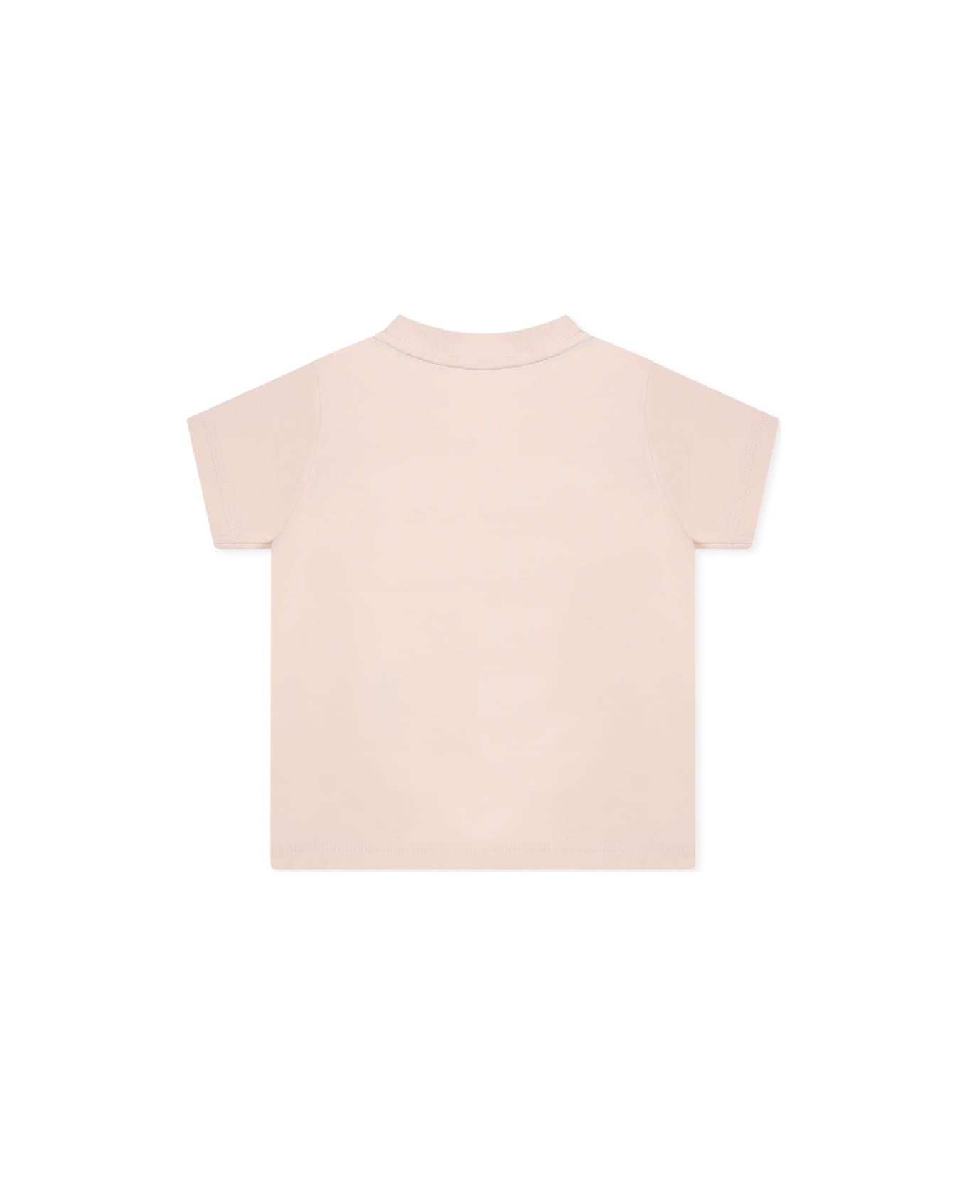 Moncler Pink T-shirt For Baby Girl With Logo - Pink
