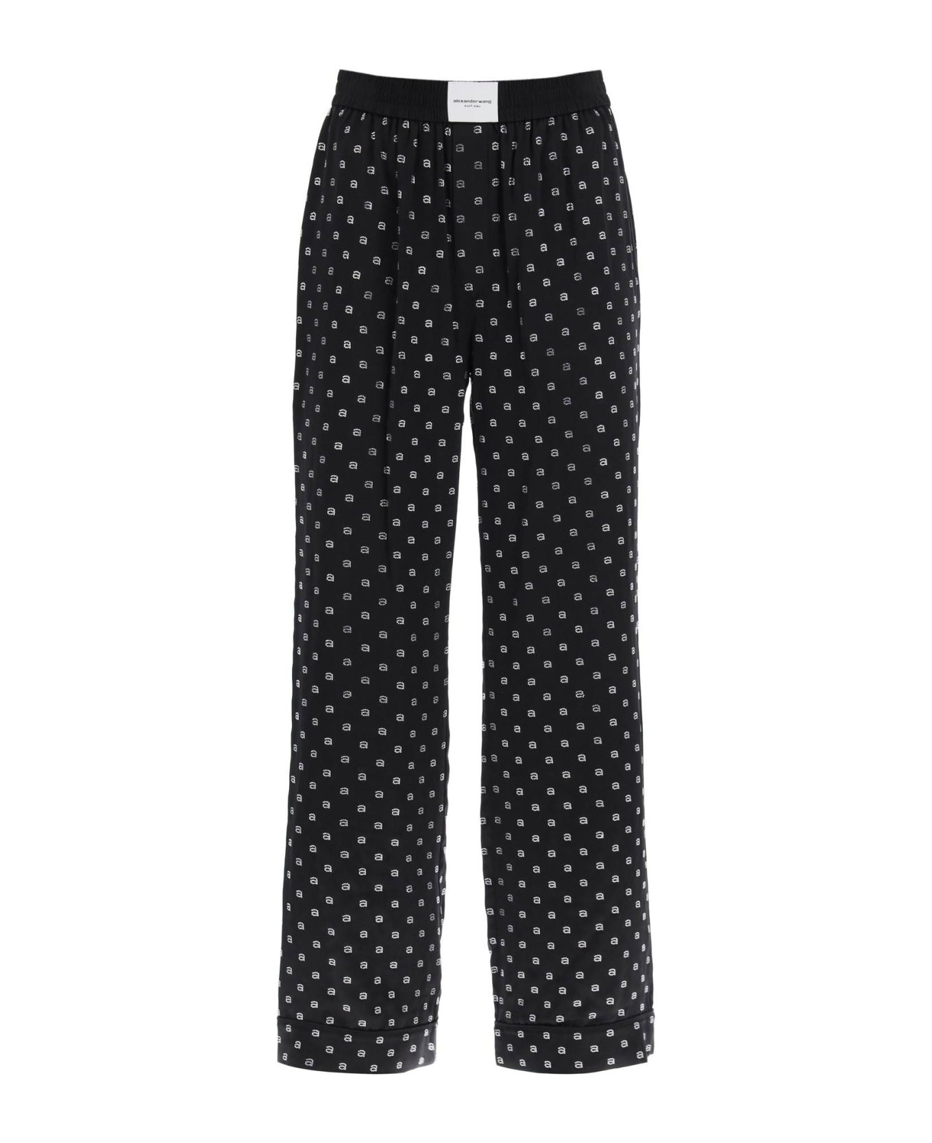 Alexander Wang Navy Monogram Lounge Pants Alexander Wang