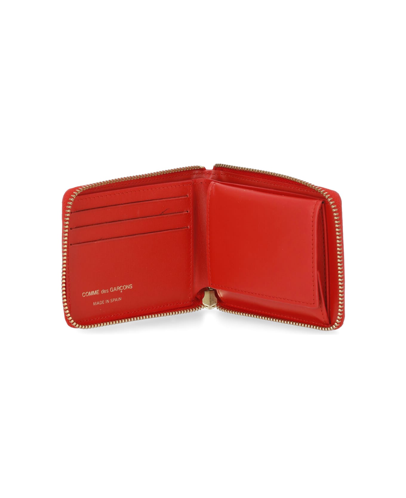Comme des Garçons Wallet Leather Wallet - Red 財布