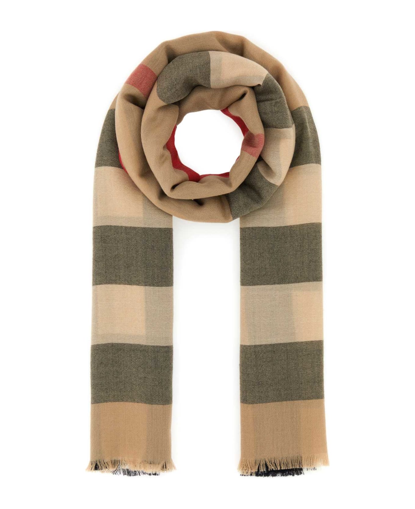 Burberry Embroidered Cashmere Scarf - A7028 スカーフ