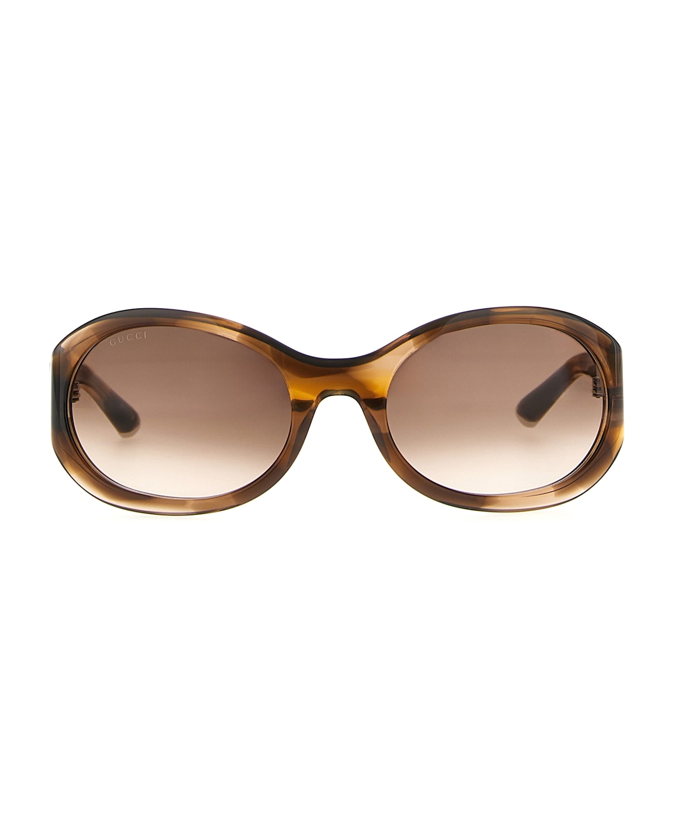 Gucci Round Sunglasses - Brown