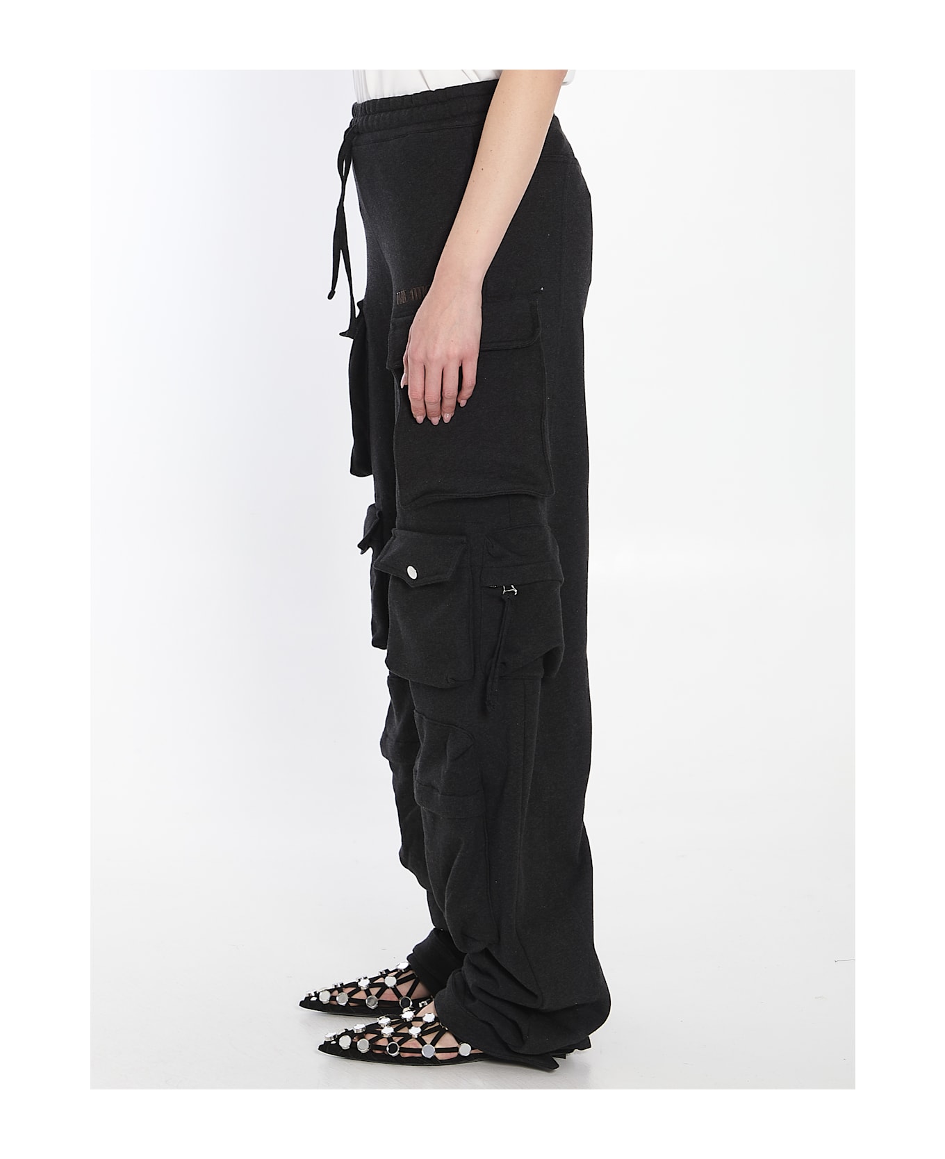 The Attico Black Fade Fern Trousers - BLACK