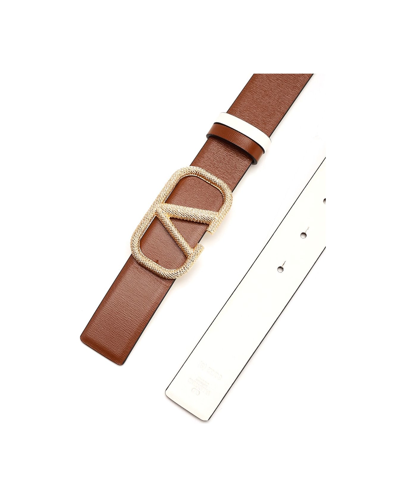 Valentino Garavani 'vlogo' Reversible High Belt - Brown