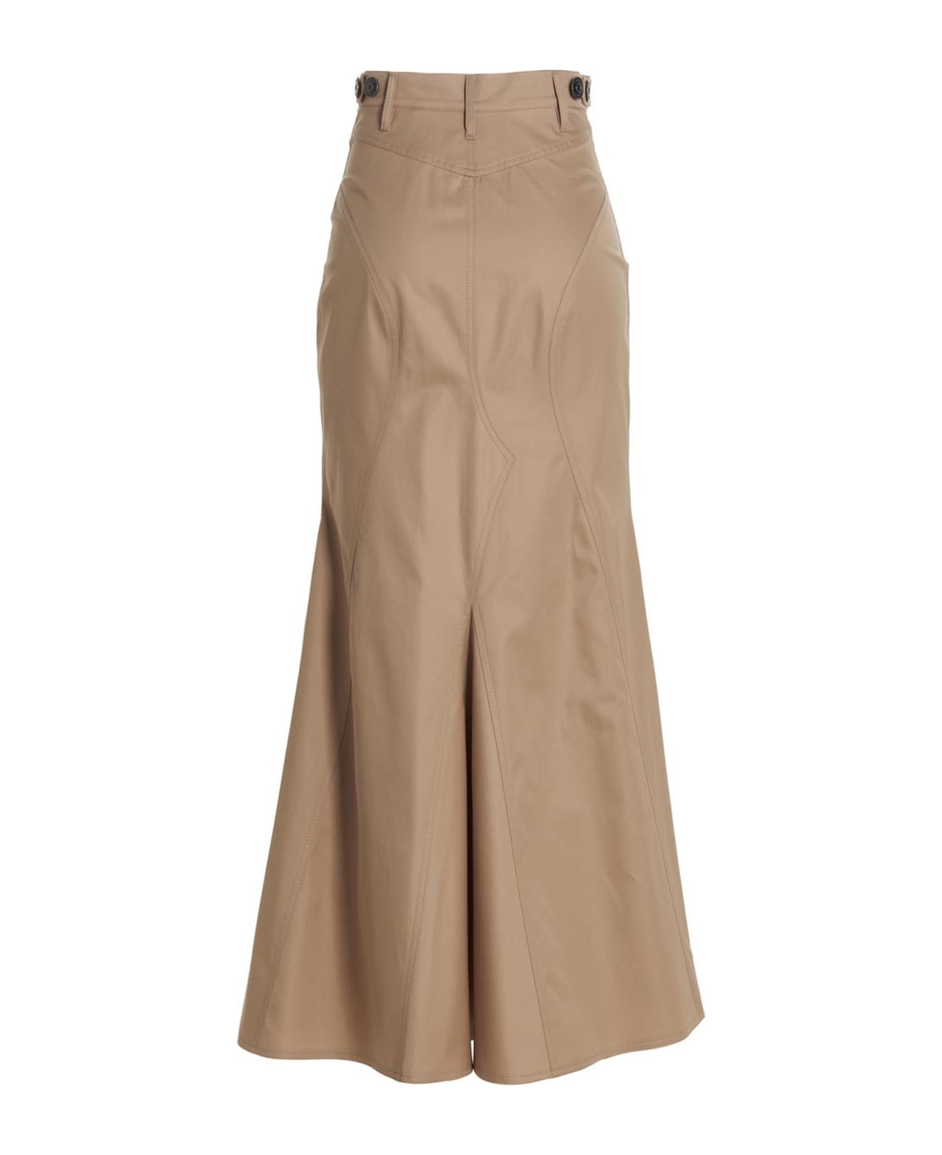 Burberry Maxi Skirt - Beige
