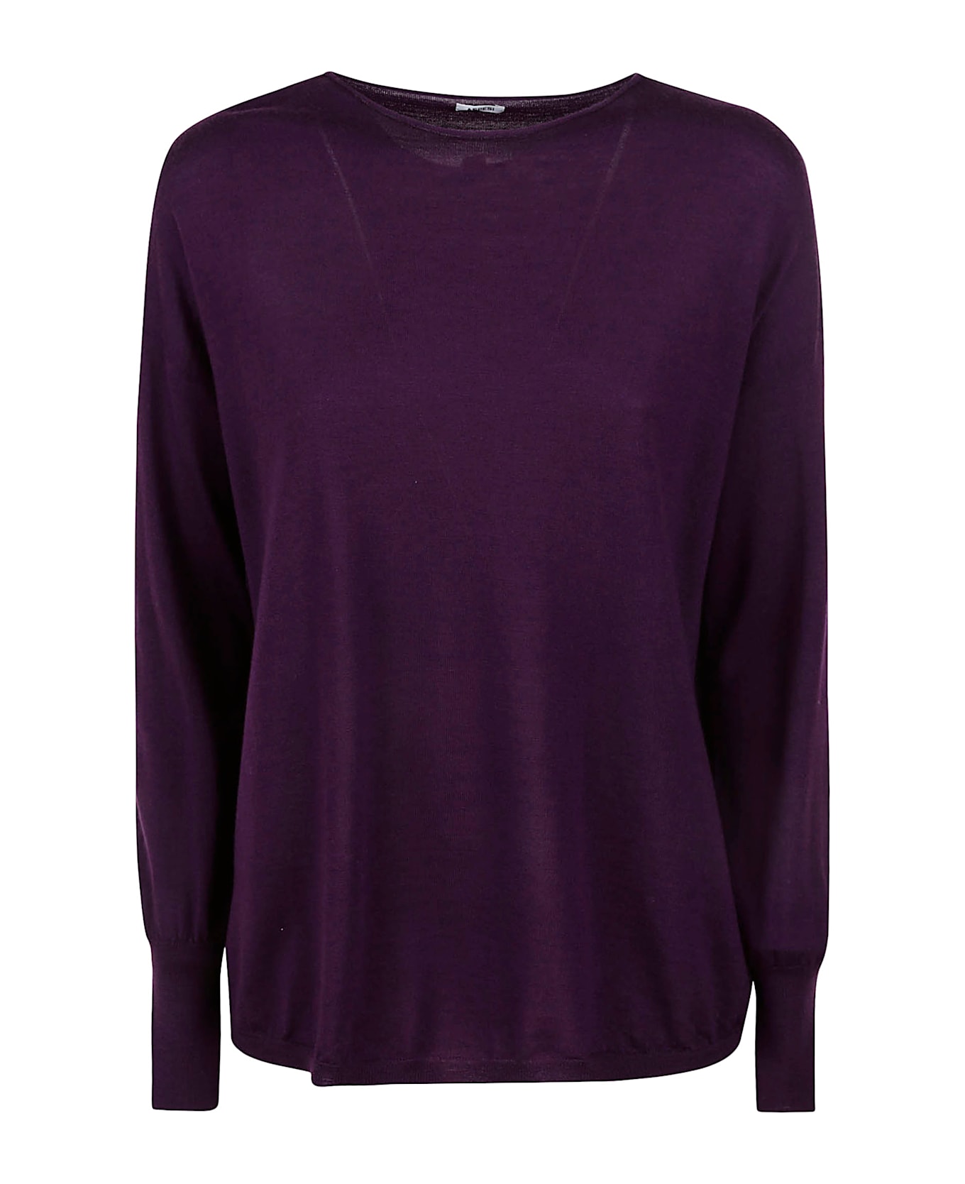 Aspesi Round Neck Oversized Jumper - Violet