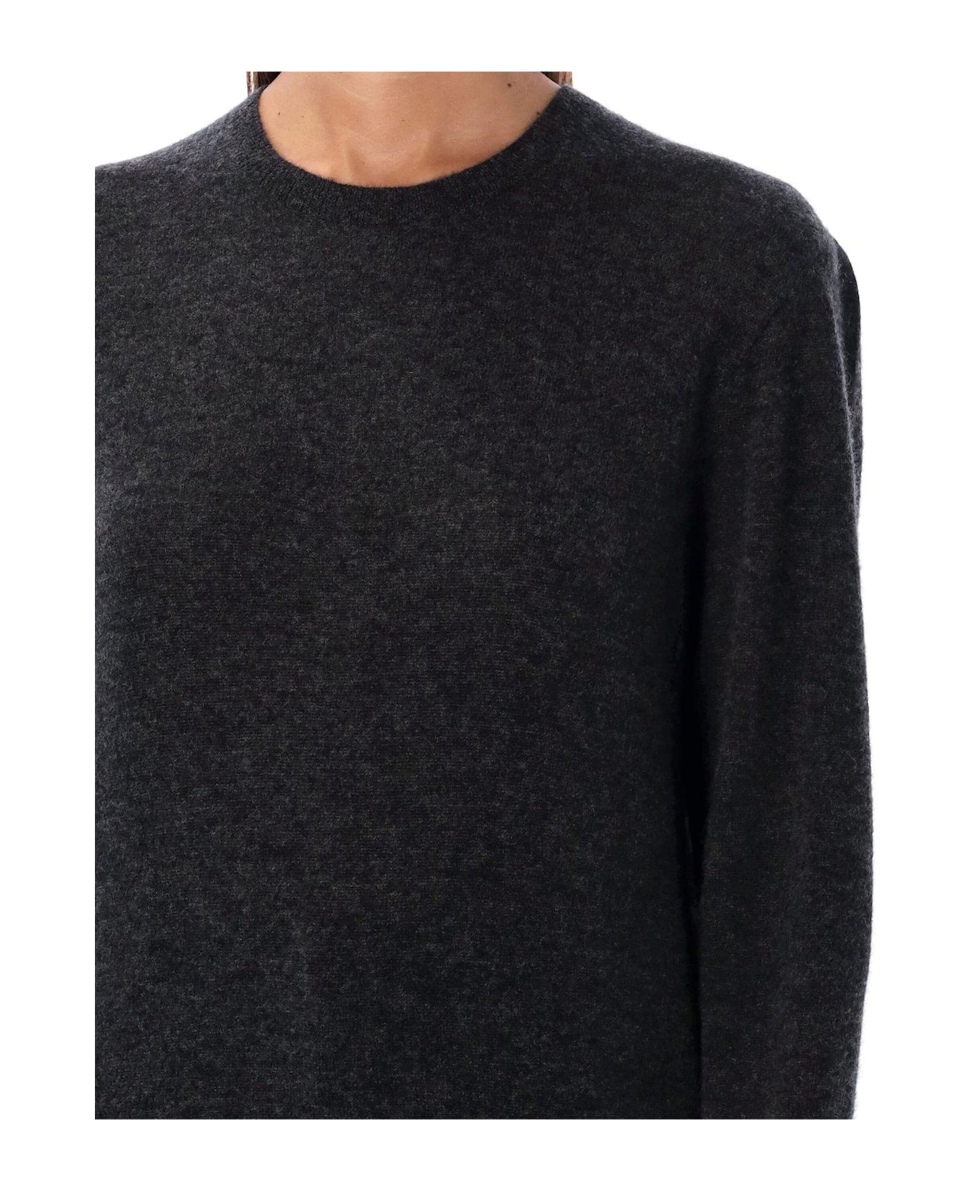 Saint Laurent Crewneck Long-sleeved Jumper - BLACK