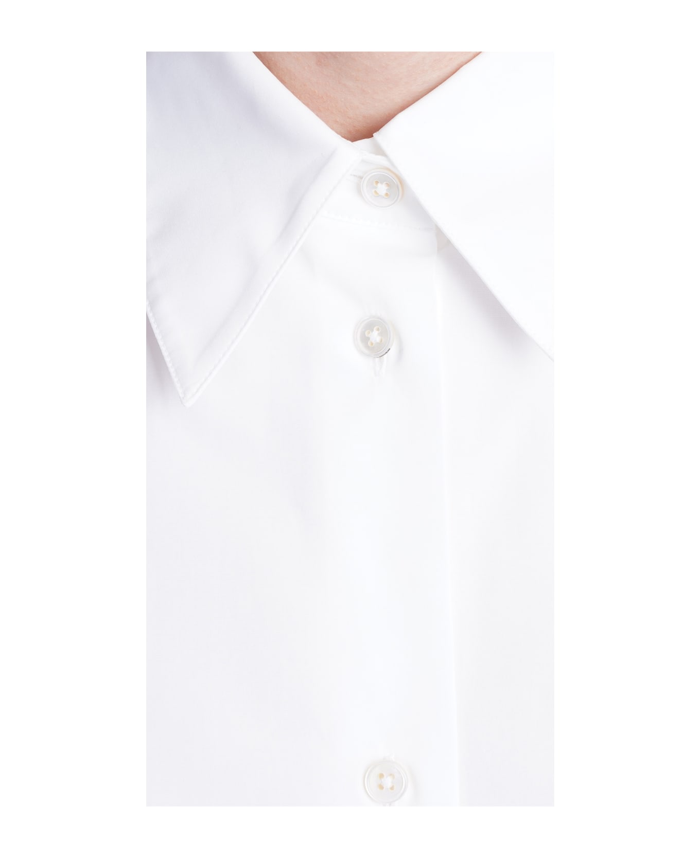 Jil Sander Cotton Poplin Shirt - OPTIC WHITE