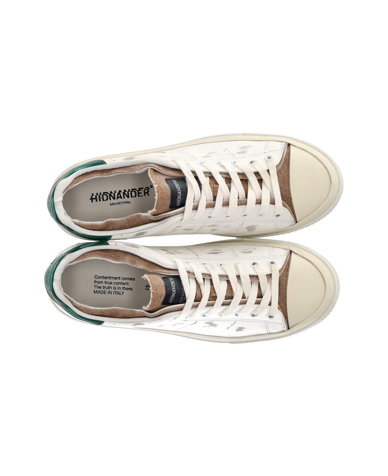 Hidnander Starless Low White Green Sneaker | italist