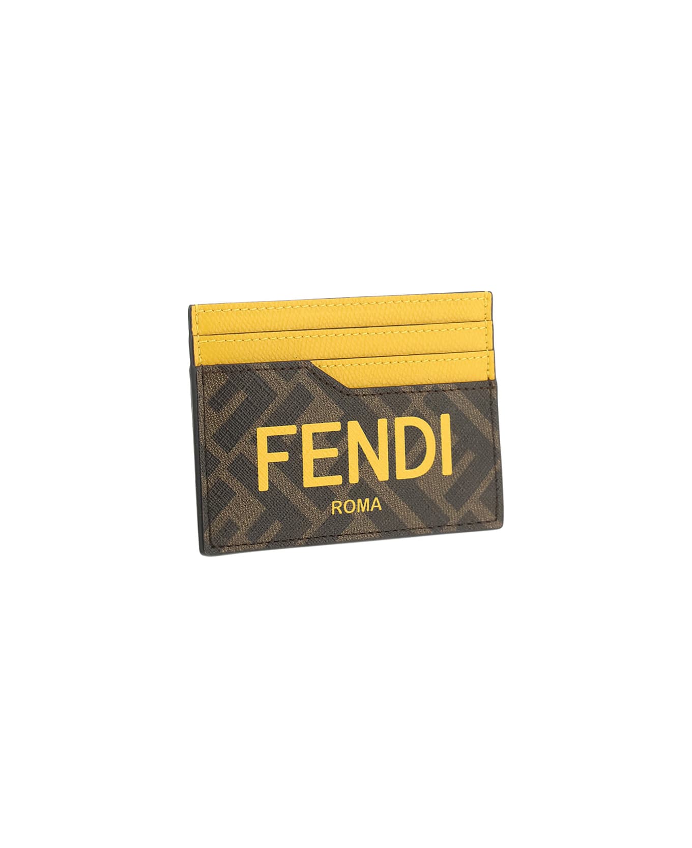 Fendi Ff Card Holder - Tbmr/giallo/sunfl 財布