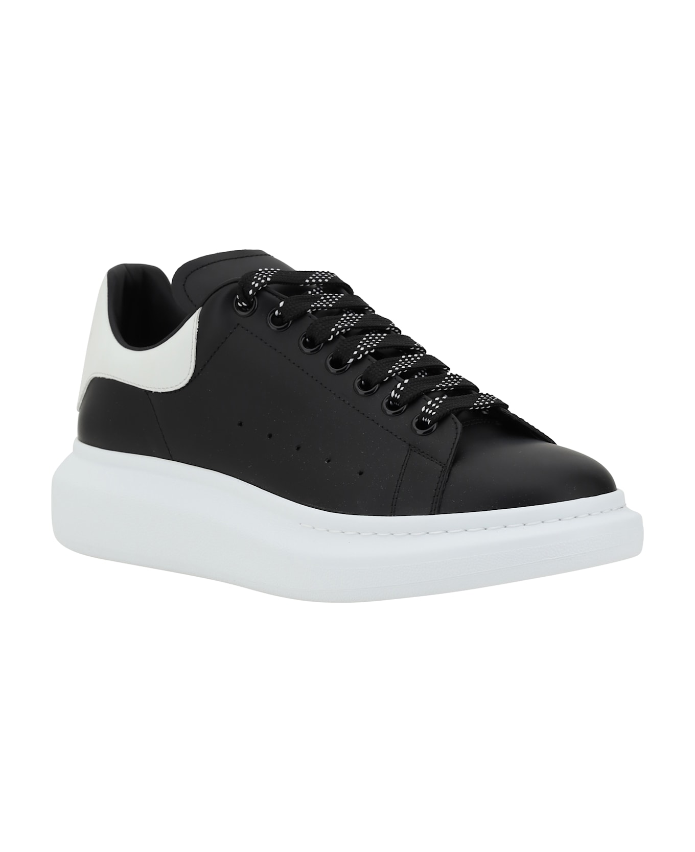 Alexander McQueen Leather Sneakers - Black
