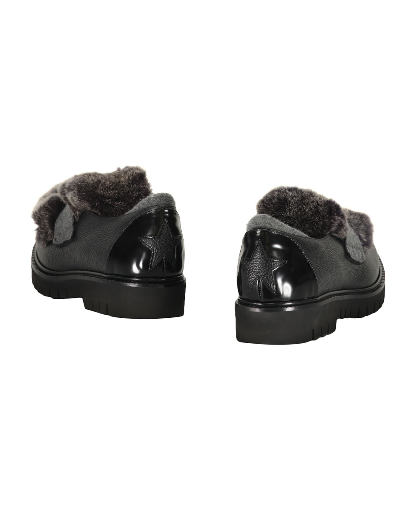 Lorena Antoniazzi Leather Loafers - black