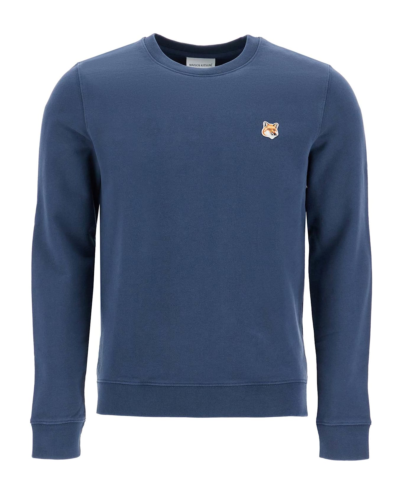 Maison Kitsuné Fox Head Regular Fit Sweatshirt - INK BLUE (Blue)