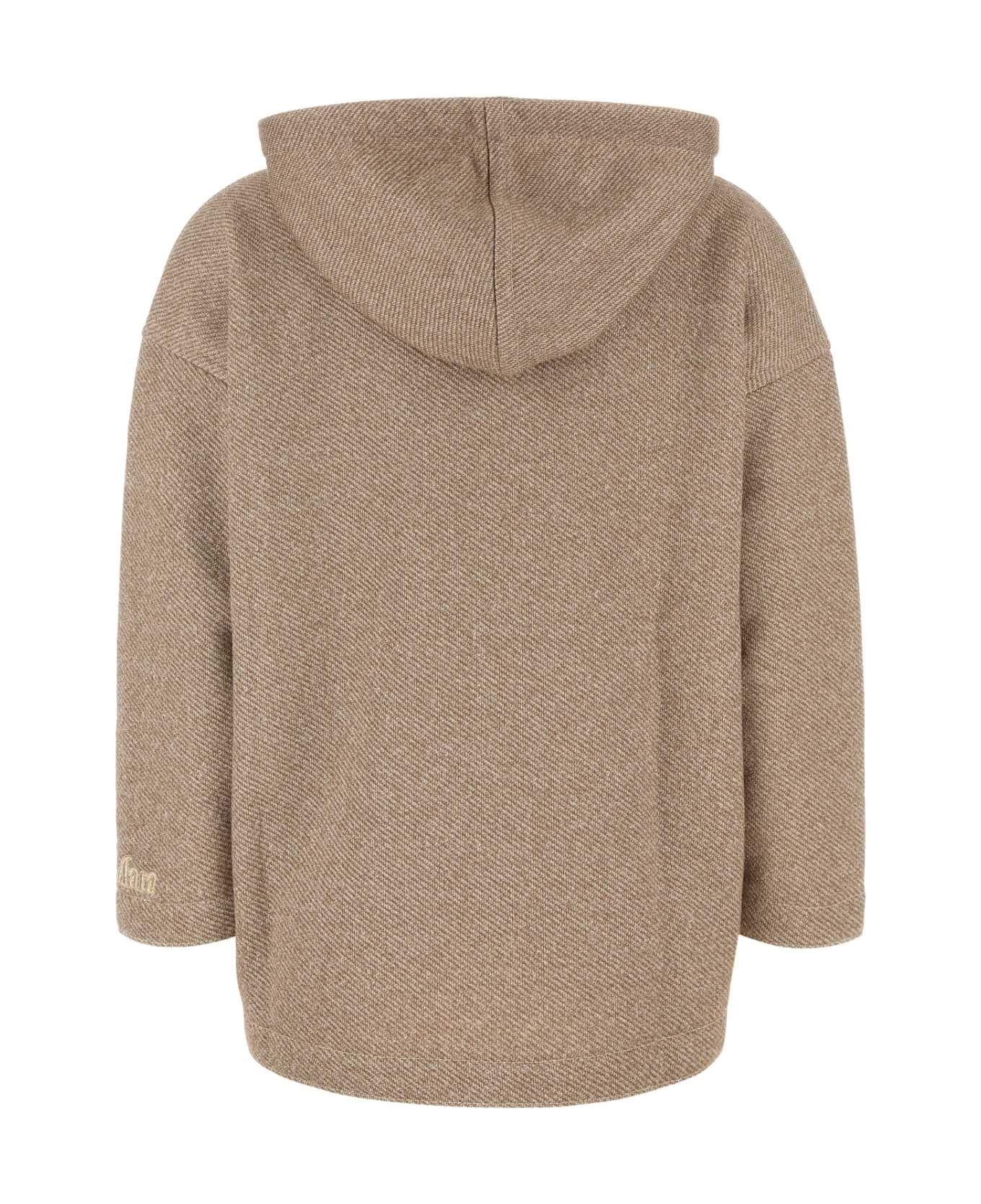 Max Mara Biscotto Cotton Blend Rally Sweatshirt - Camel