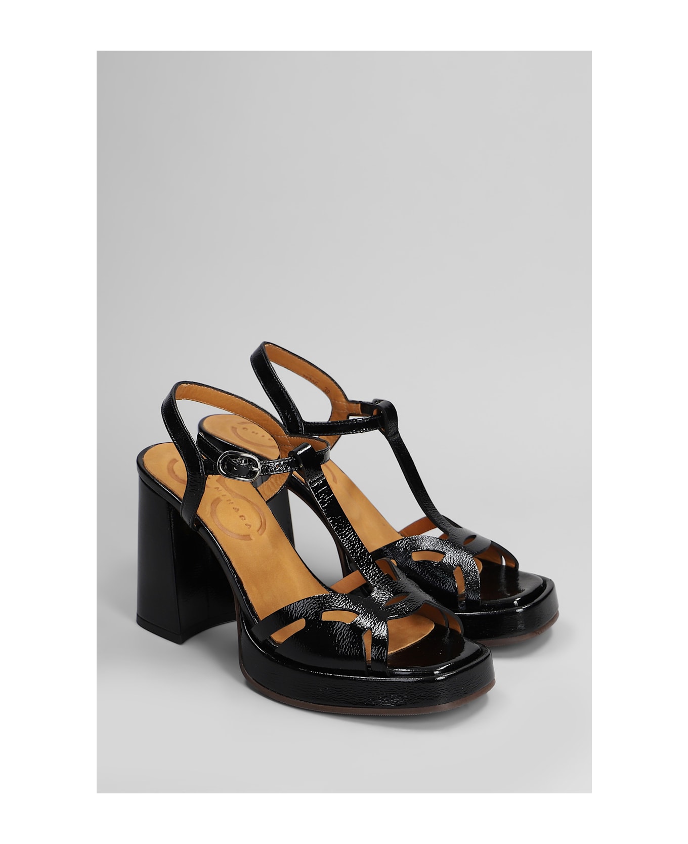 Chie Mihara Zinto 46 Sandals In Black Leather - black