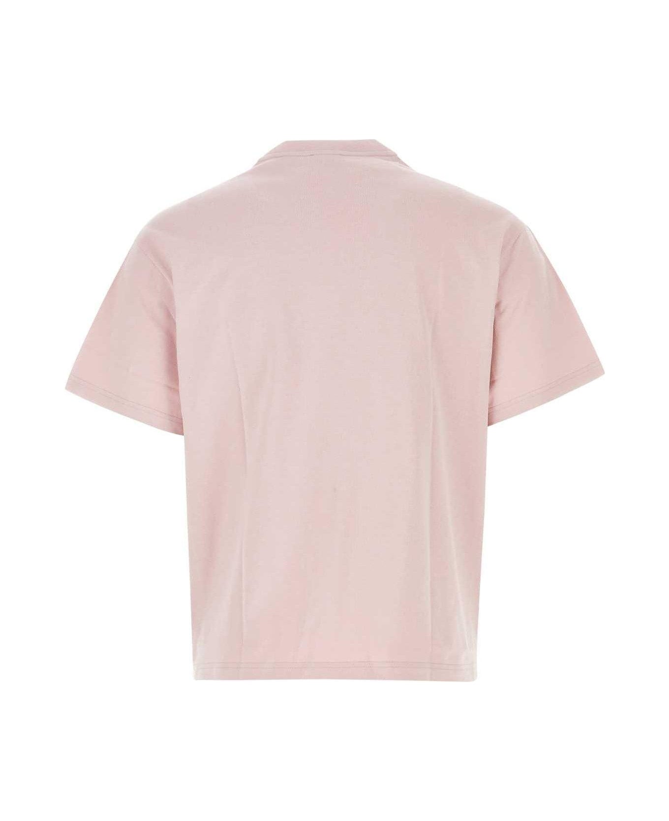 Etro Logo Printed Crewneck T-shirt - Pink シャツ