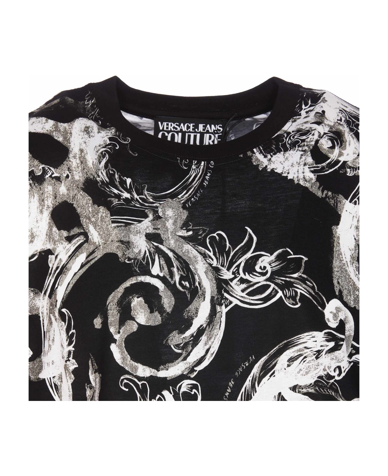 Versace Jeans Couture Watercolour Couture T-shirt - BLACK/WHITE