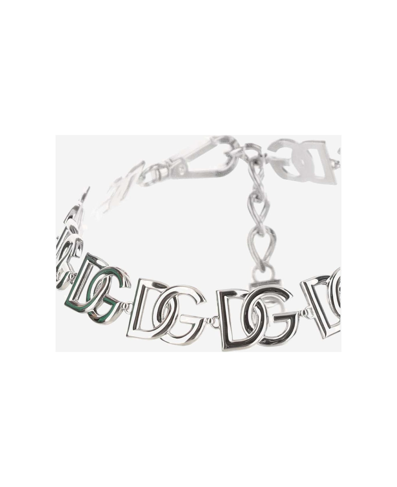 Dolce & Gabbana Logo Necklace - Silver