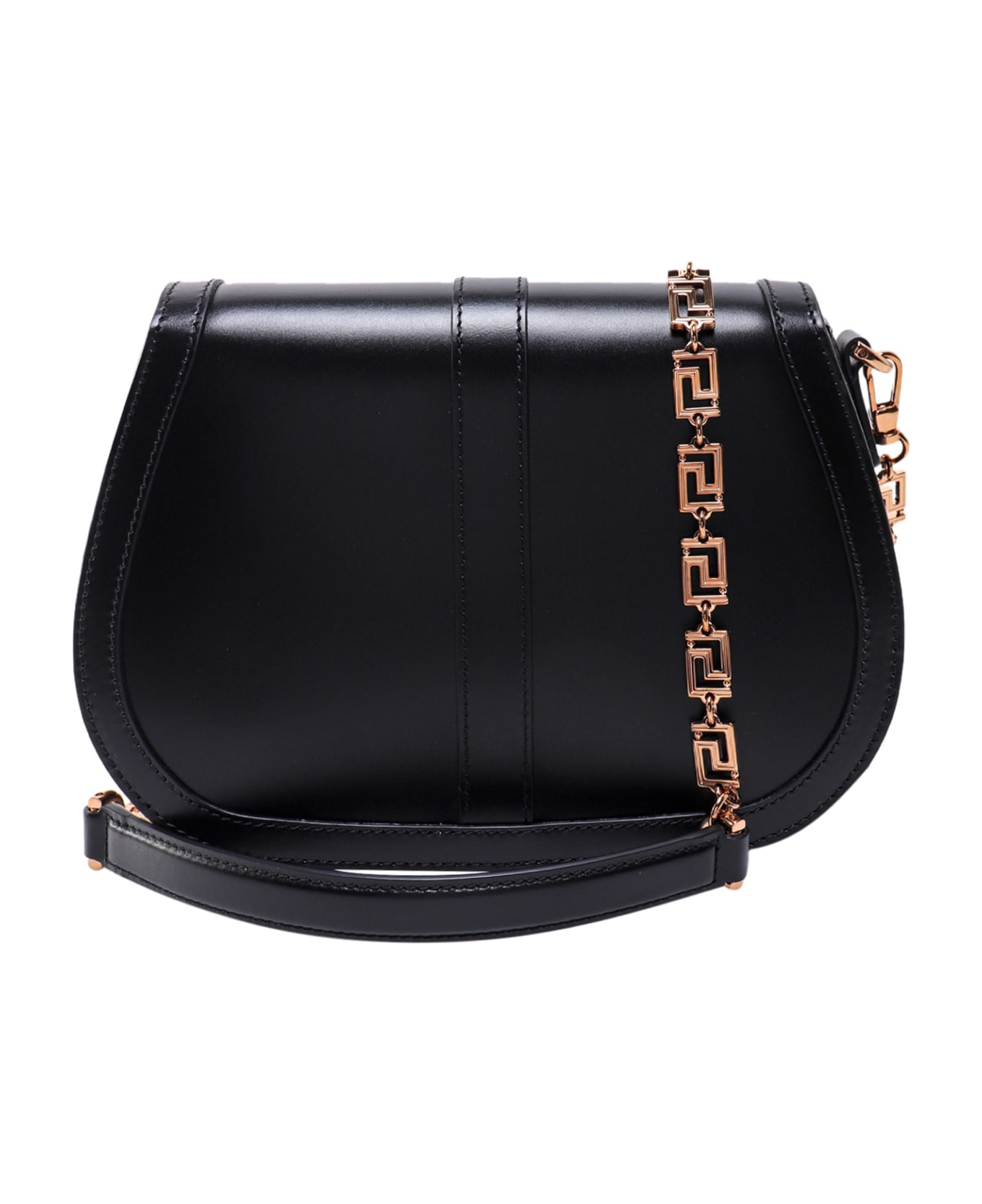 Versace Greca Goddess Shoulder Bag - Black