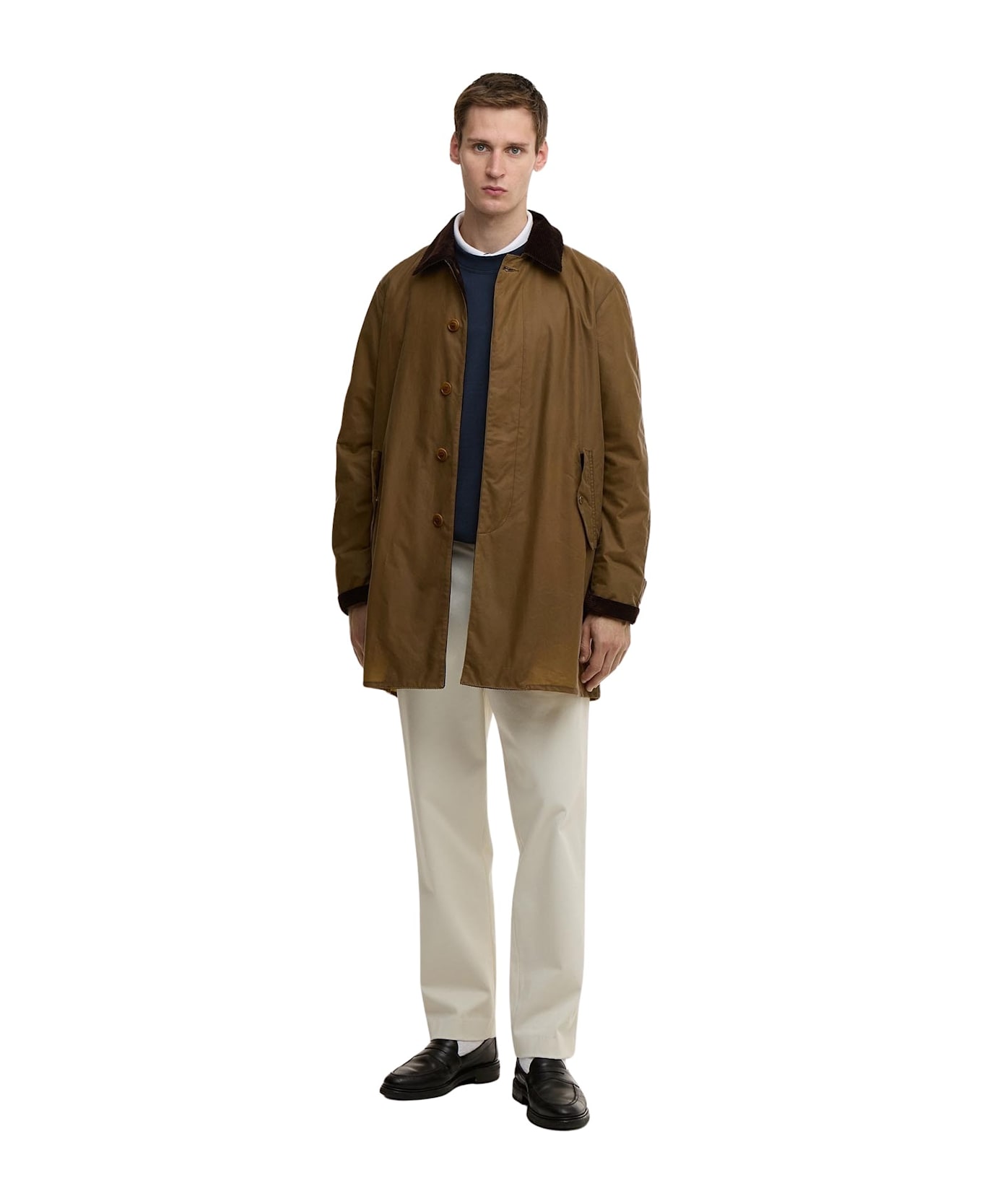 Baracuta Ba X Br Wax Trench Coat - Tan
