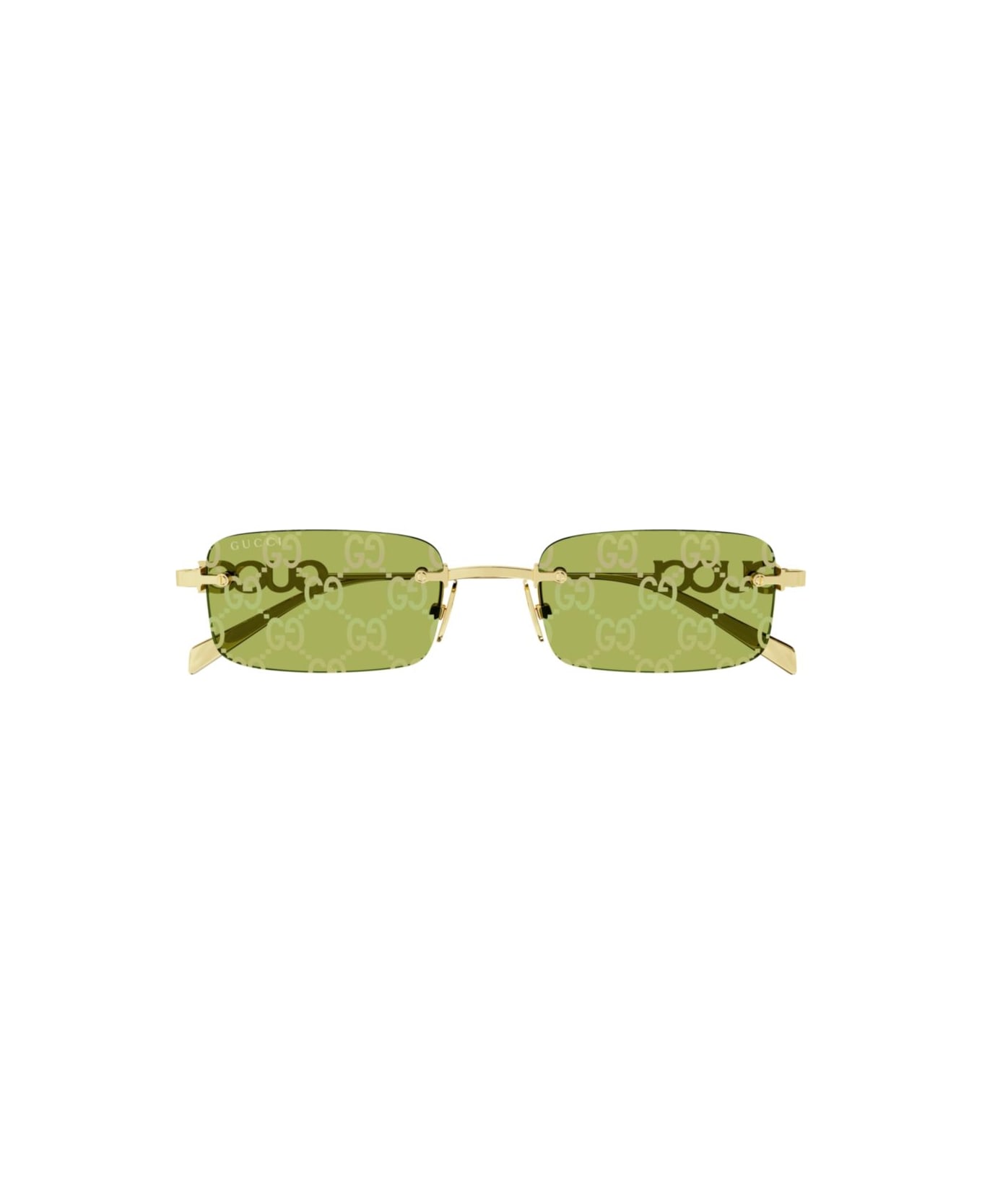 Gucci Eyewear Gg1808s-002gold-gold-green - GOLD-GOLD-GREEN