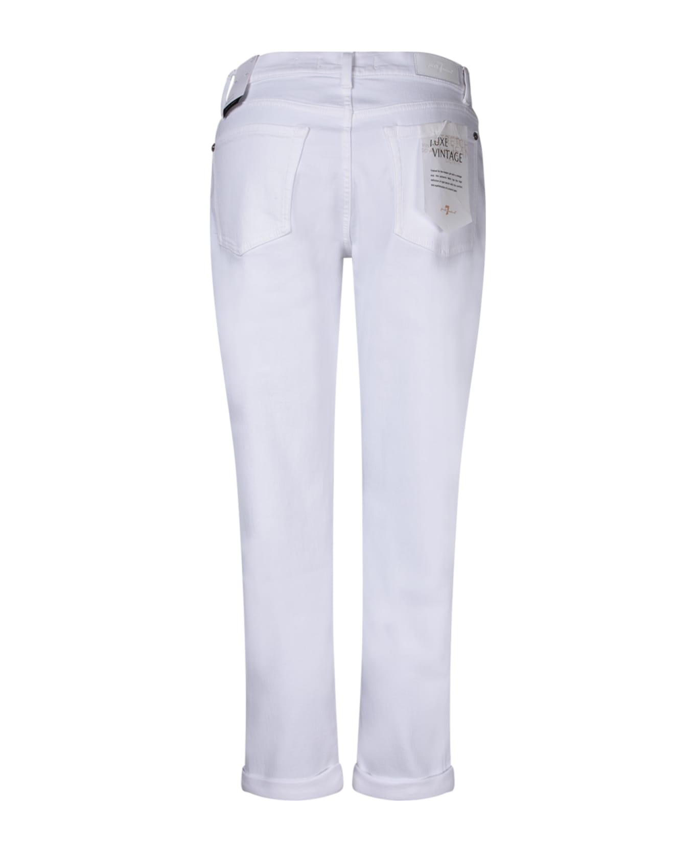 7 For All Mankind Josefina White Jeans By 7 For All Mankind - White デニム
