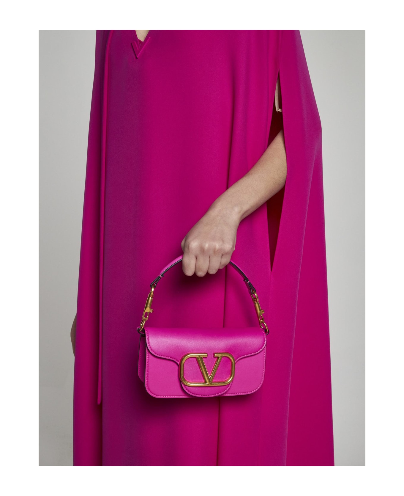 Valentino Garavani Loco' Small Leather Bag - Pink Pp トートバッグ