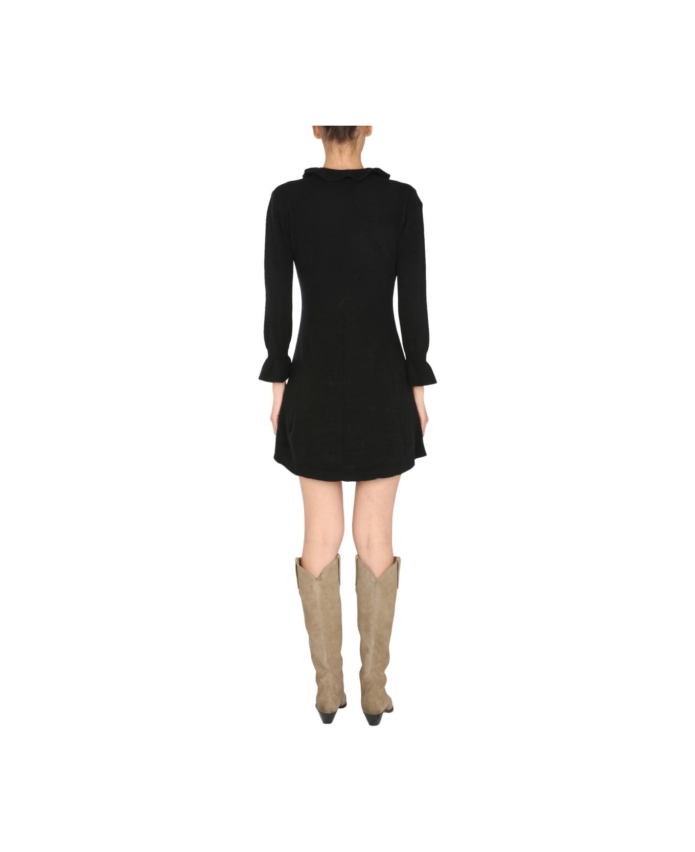 Alberta Ferretti Mini Dress - BLACK