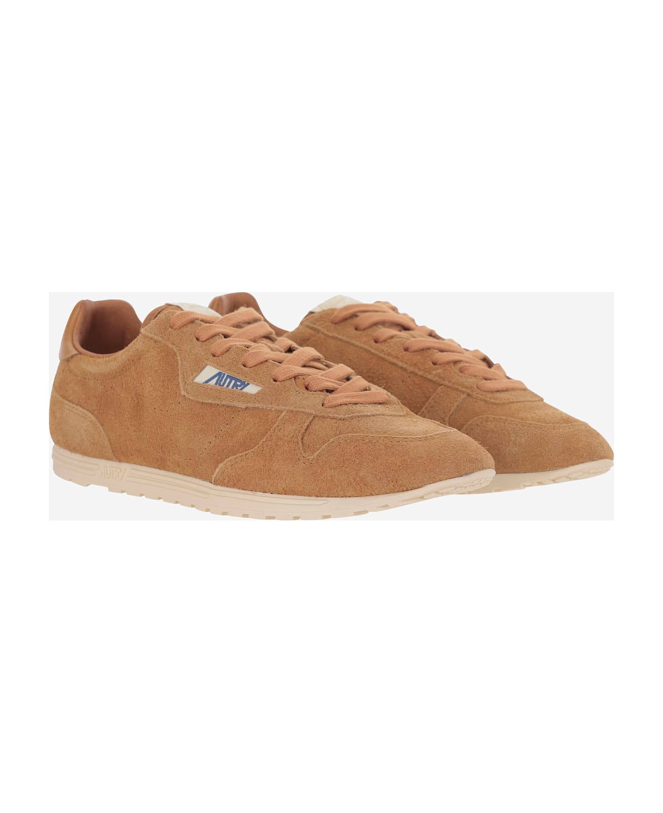 Autry Windspin Leather Sneakers - Brown