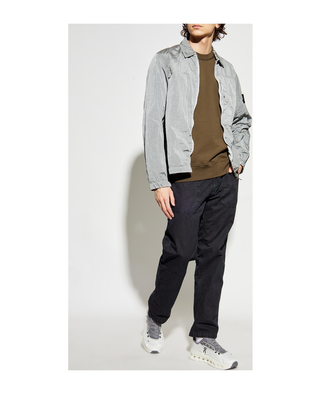 Stone Island Crew Neck Sweatshirt - Green