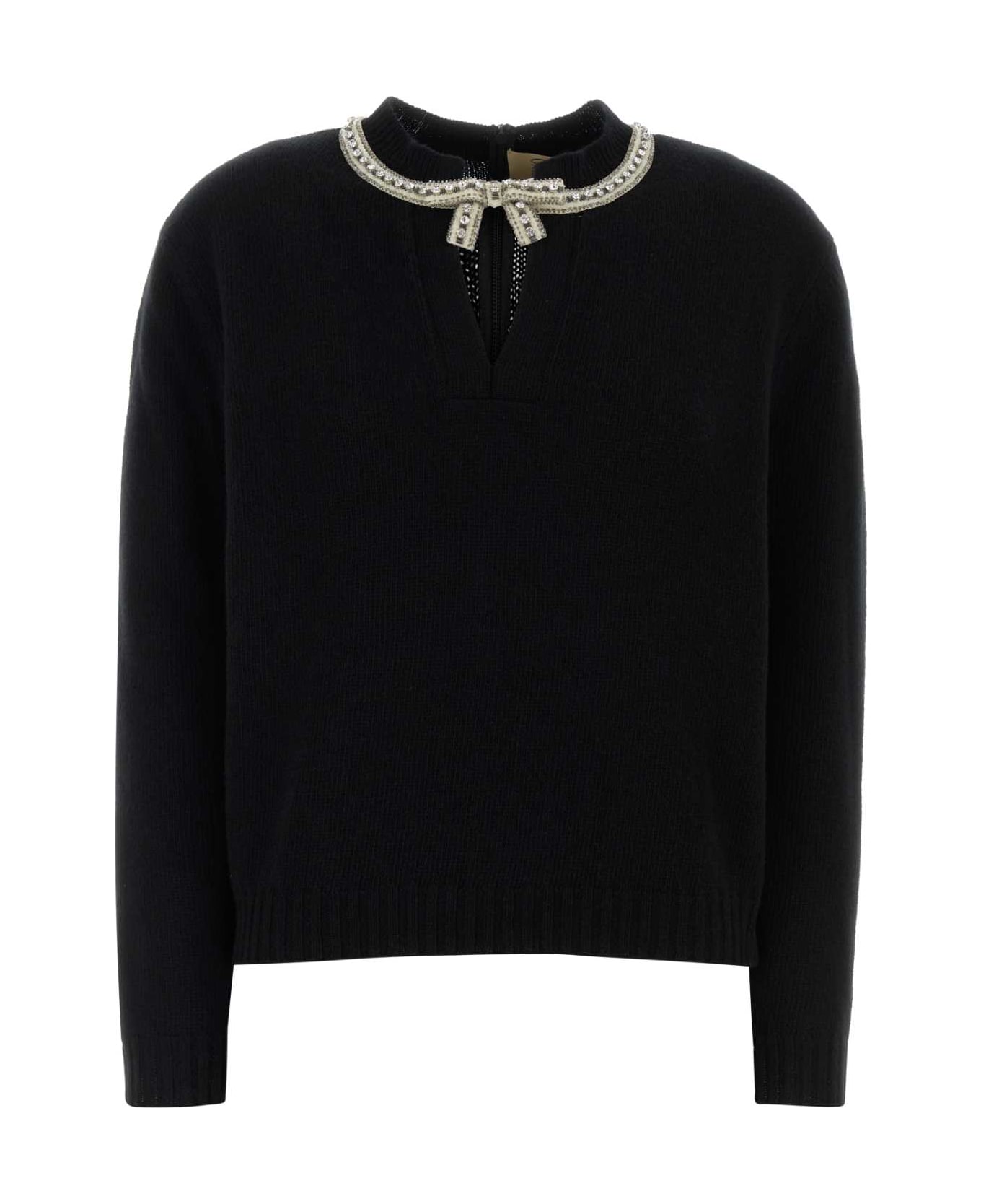 Valentino Garavani Black Wool Sweater - NERO