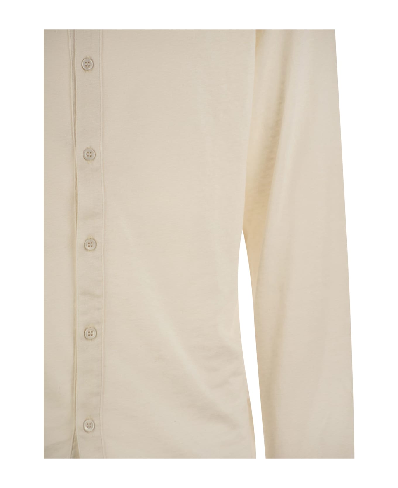 Majestic Filatures Linen Long-sleeved Shirt - Cream
