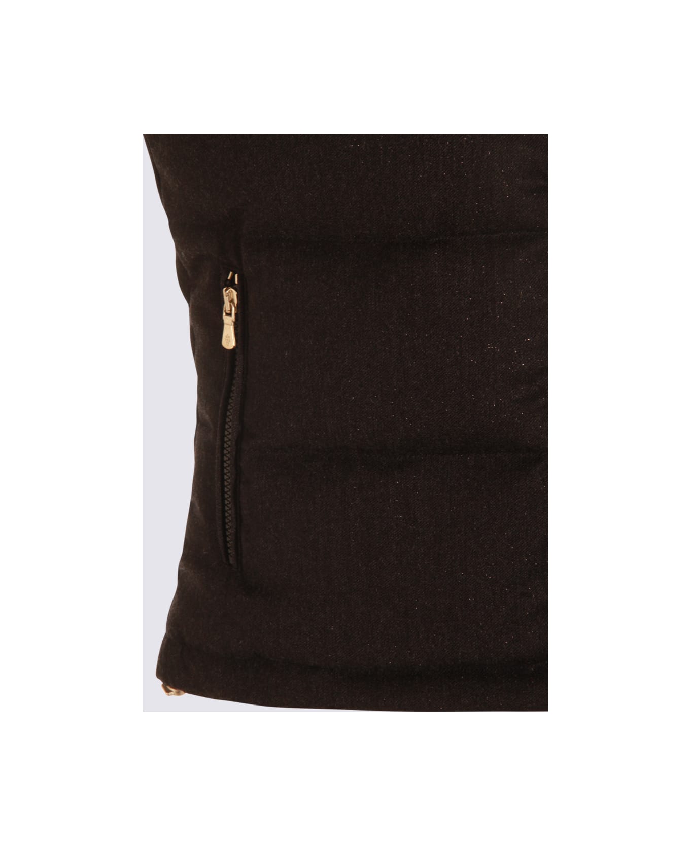 Eleventy Black Wool Down Jacket - Carbone