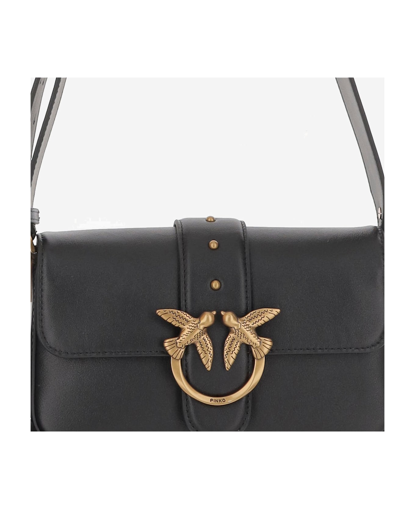 Pinko Love One Mini Shoulder Bag - Black