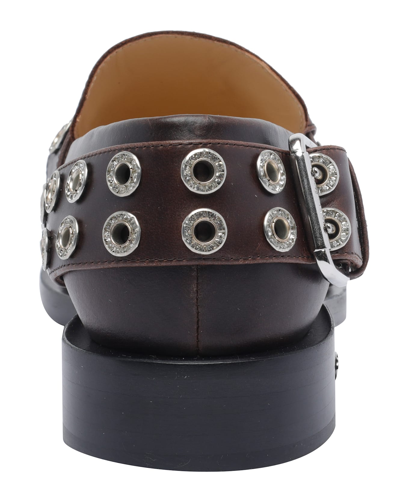 Mach 
Mach Buckle Belt Vintage Loafers - Brown