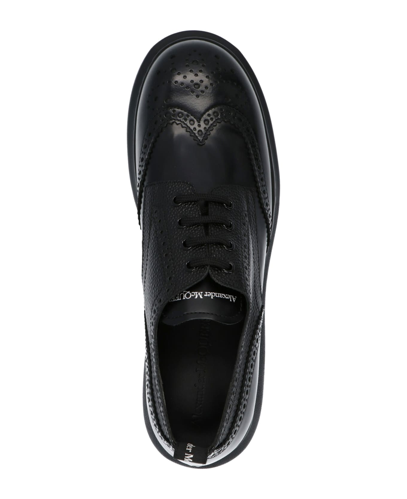 Alexander McQueen Hybrid Lace Up Shoes - Black