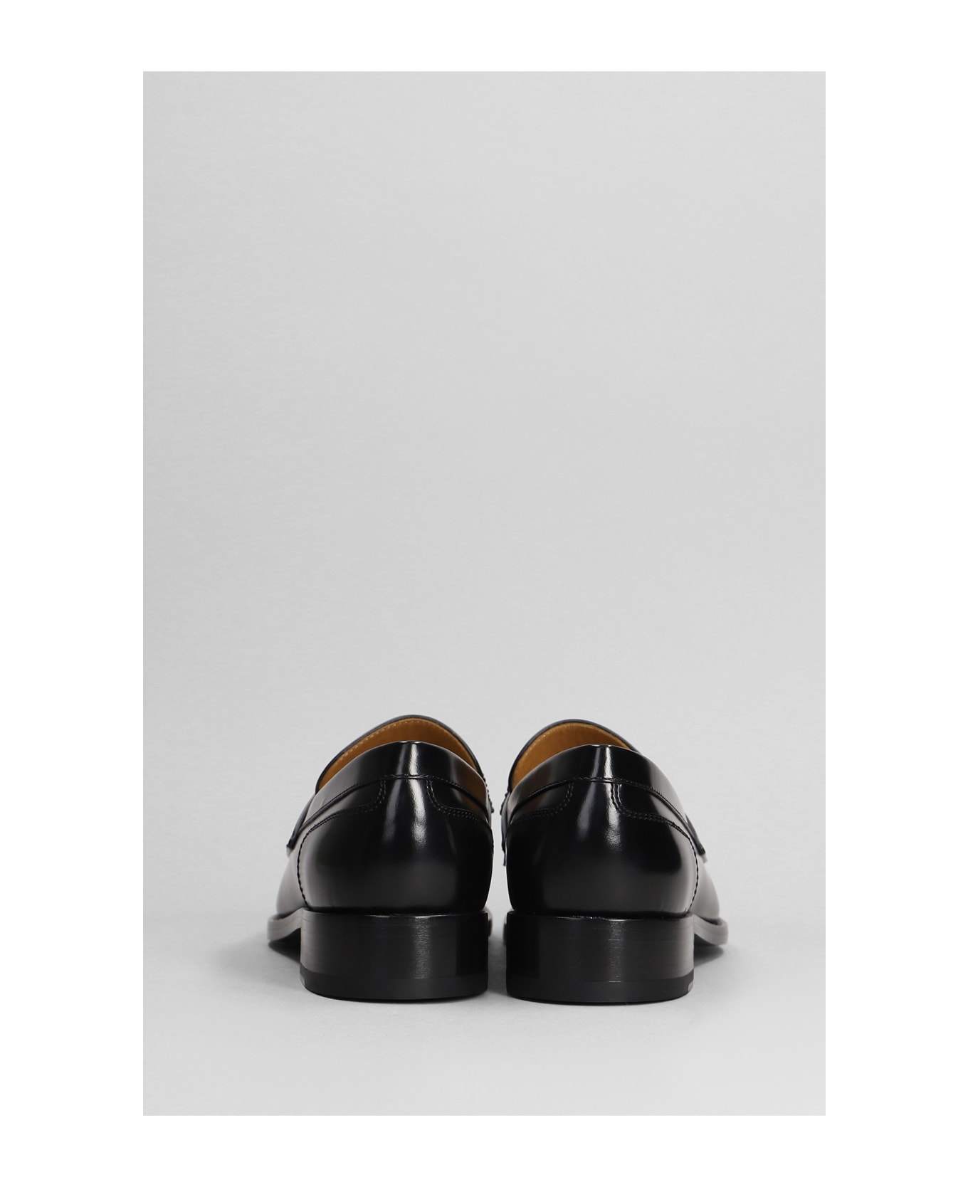 René Caovilla Morgana Loafers In Black Leather - black