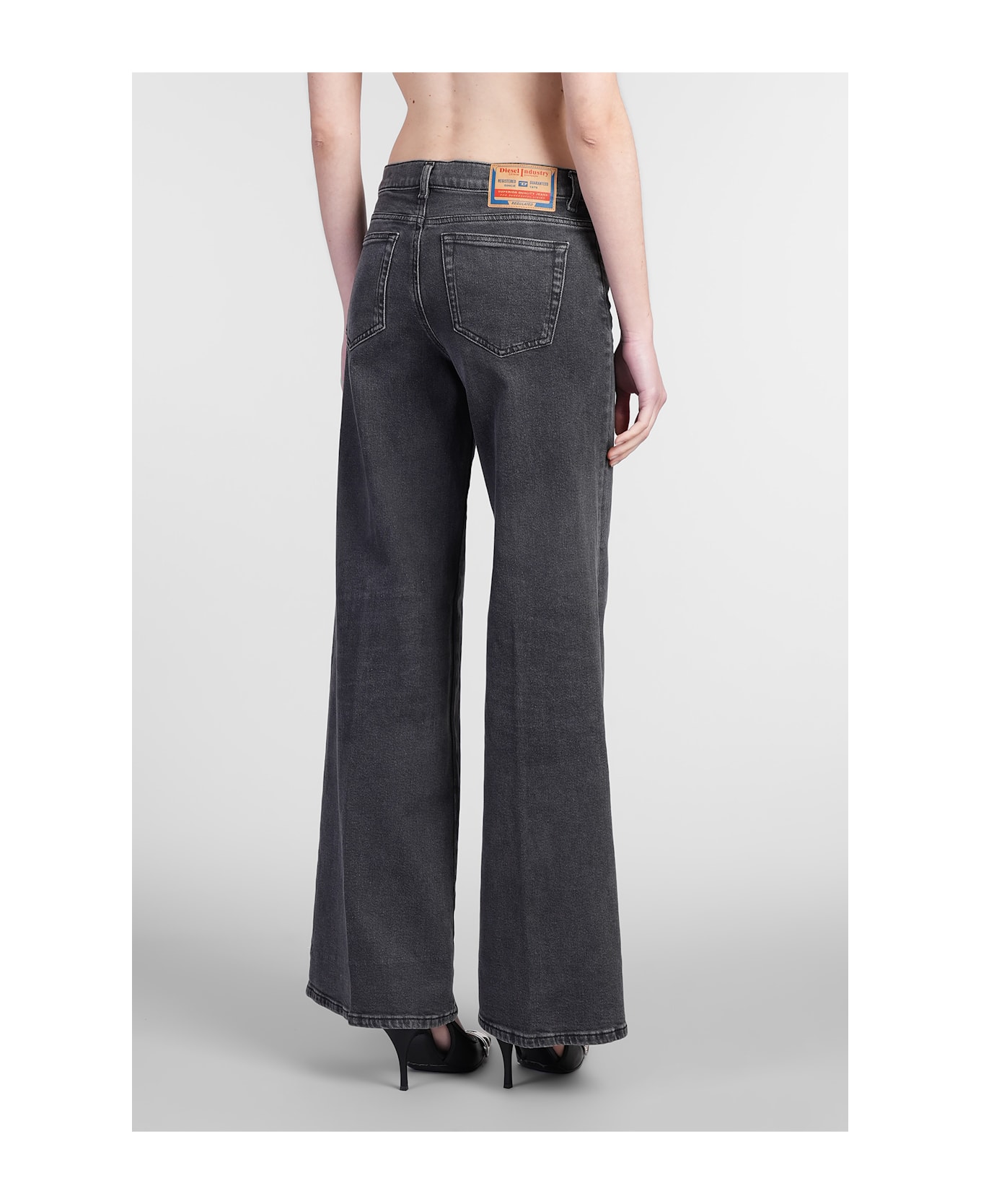 Diesel 1978 D Akemi Jeans In Black Denim - black