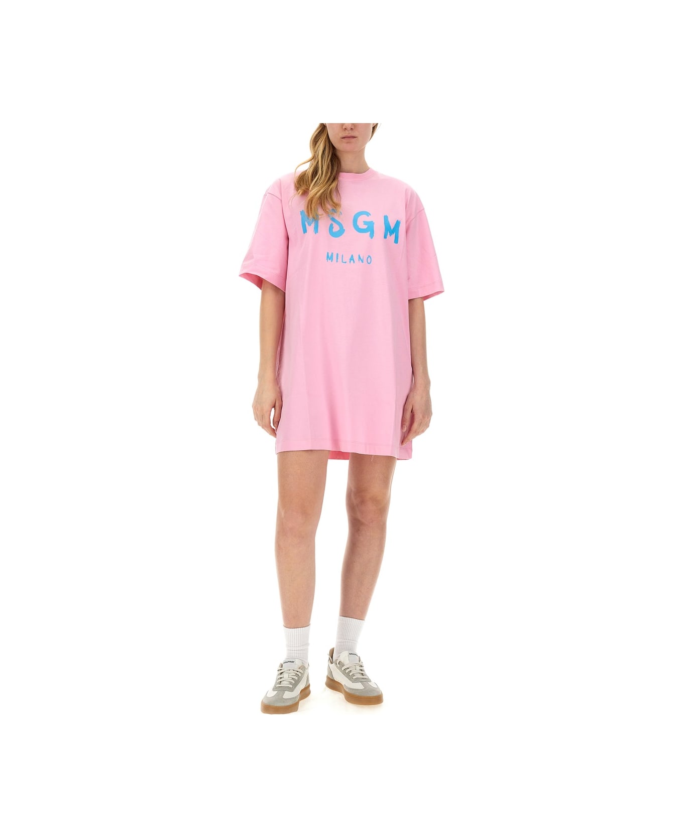 MSGM T-shirt Dress - PINK